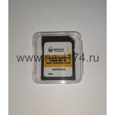 Renault Carminat TomTom Live Россия + Европа SD card Map Version 10.65 2021/2022